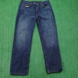 LEVI'S 514 SLIM‎ STRAIGHT DARK WASH DENIM BLUE JEANS MENS SIZE 38X30